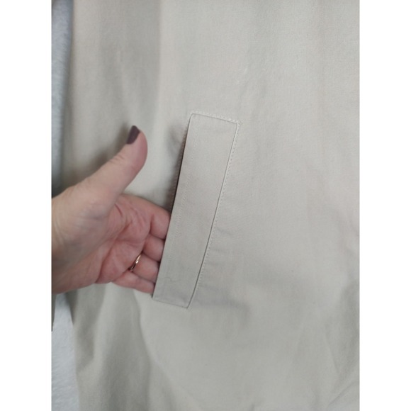 Eileen Fisher Button Front Coat Collared Jacket Tan Neutral Size M - Picture 7 of 9